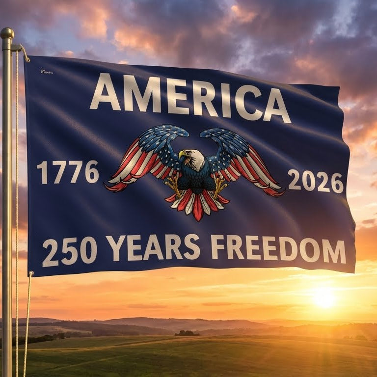 mericana×Deuxieme Classe Americana 250th Anniversary AMERICA 1776-2026 - 3x5 Ft Double Sided Nylon