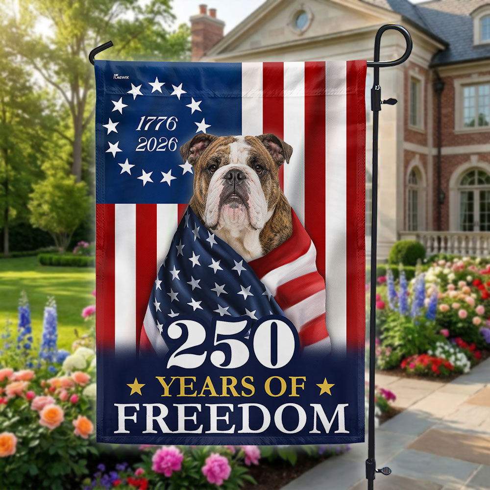 Patriotic Bulldog Flag Home Decor - Celebrate 250 Years – Flagwix