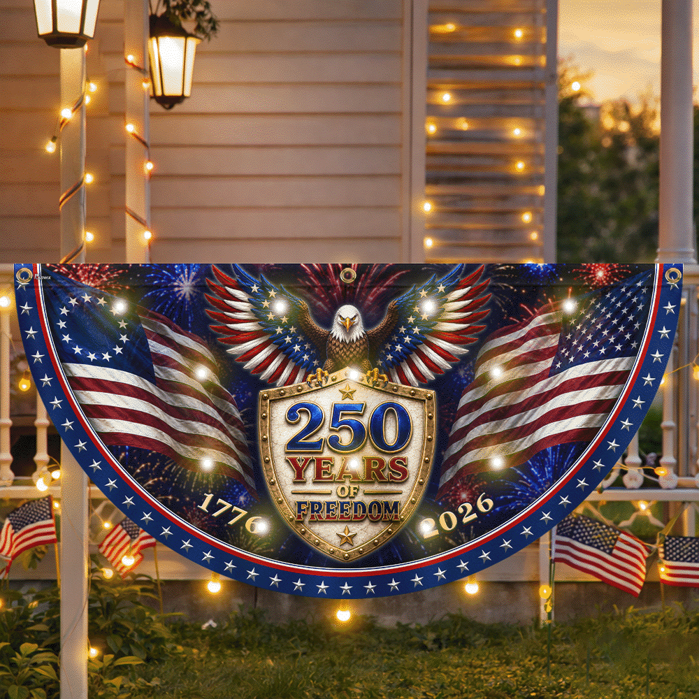 250th birthday patriotic fan flag - Perfect for Celebrations – Flagwix
