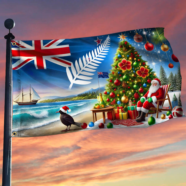 New Zealand Christmas Grommet Flag MLN4541GF
