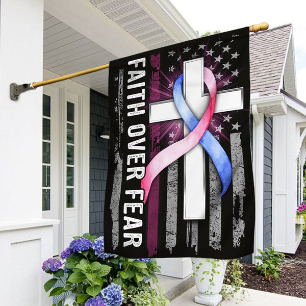 SIDS Flag Faith Over Fear Sudden Infant Death Syndrome Flag