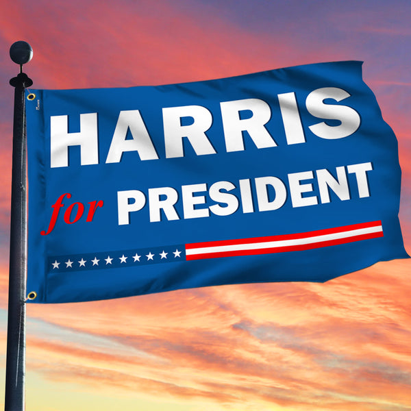 Harris For President Kamala Harris 2024 Grommet Flag