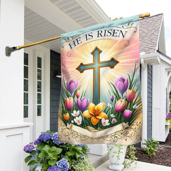 FLAGWIX  Christian Cross Easter Day Flag MLN2446F