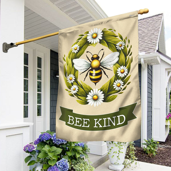 Bee Kind Bee Happy Flag