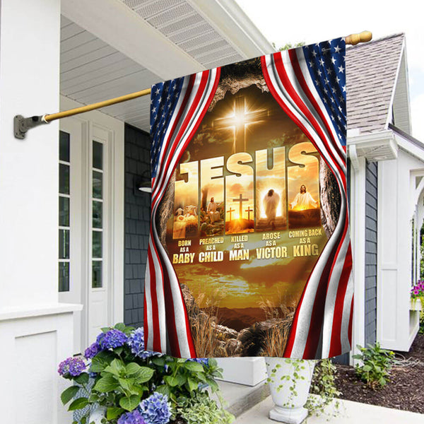 Jesus Flag Coming Back As A King THB3537F