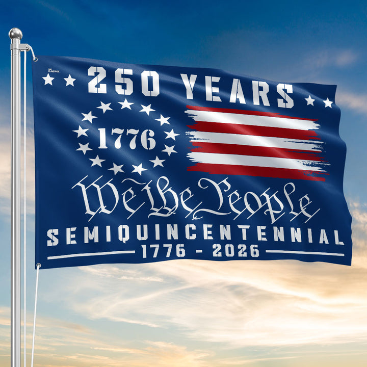 America 250th Anniversary We The People Grommet Flag