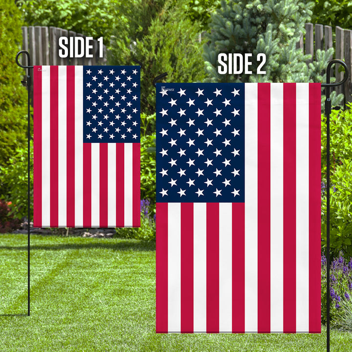 4th of july garrden flag double-sided printing