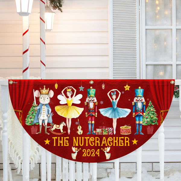 The Nutcracker 2024 Nutcracker Ballet Christmas Non-Pleated Fan Flag TQN3982FL
