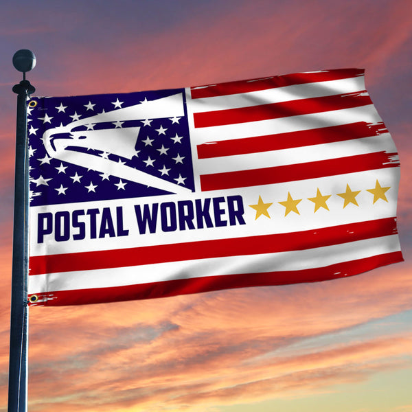 Postal Worker American Grommet Flag