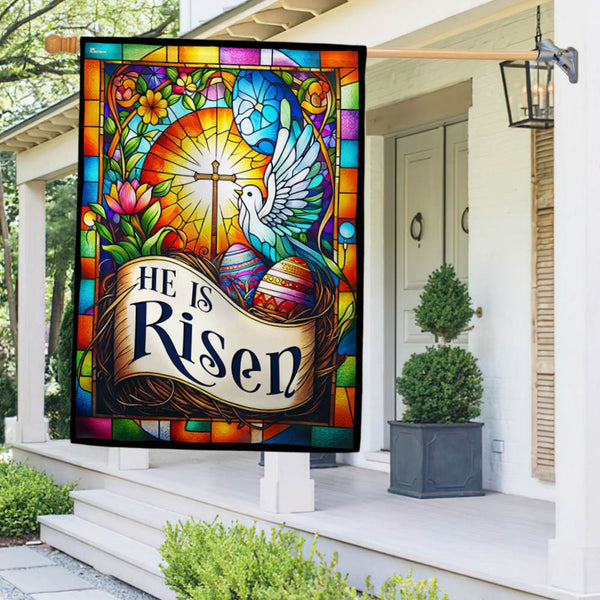 FLAGWIX  He Is Risen Easter Flag TQN2418F