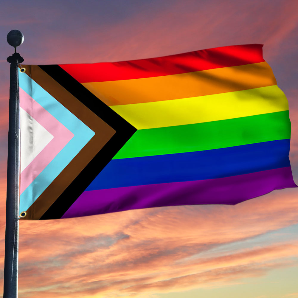 Pride Progress LGBT Grommet Flag