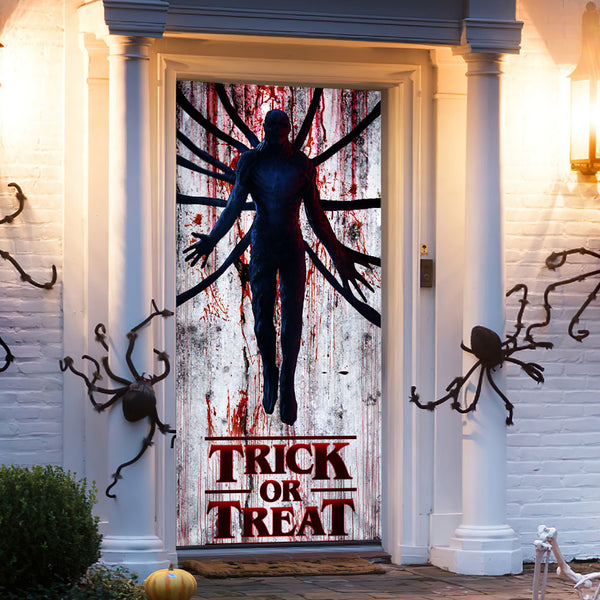 halloween door monsters Trick Or Treat. Demogorgon Monster ST Halloween Door Cover – Flagwix