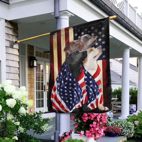 Labrador Retrievers American Patriot Flag
