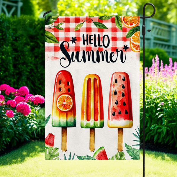 FLAGWIX  Hello Summer Ice Cream Flag TQN2571F