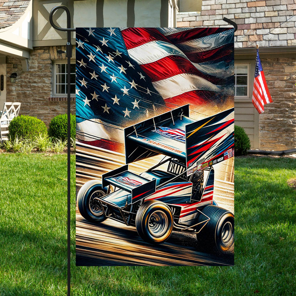 FLAGWIX Dirt Track Racing. Sprint Car Racing Flag – Flagwix