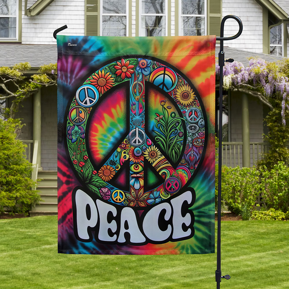 FLAGWIX Hippie Peace Sign Flag – Flagwix
