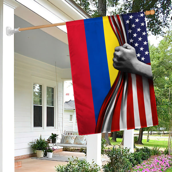 Colombian-American Flag
