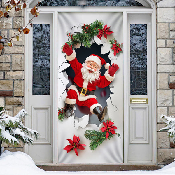 Funny Santa Claus Christmas Door Cover TQN4197D