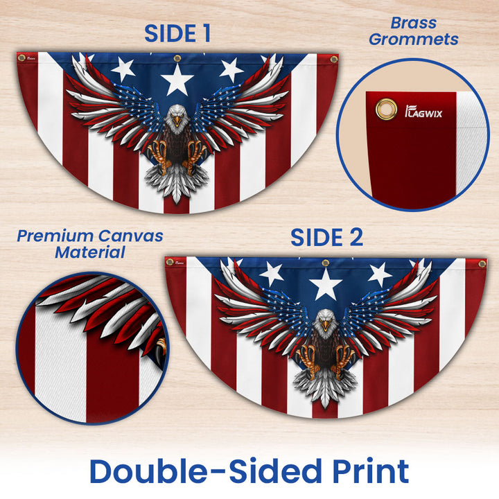 Flag American eagle
