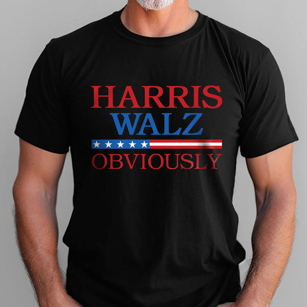 Harris Walz 2024 Obviously T-Shirt