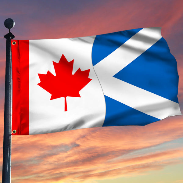 Canada And Scotland Grommet Flag Canadian Scottish Flag
