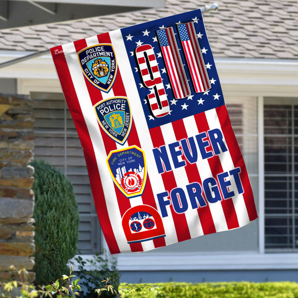 first responder american flag