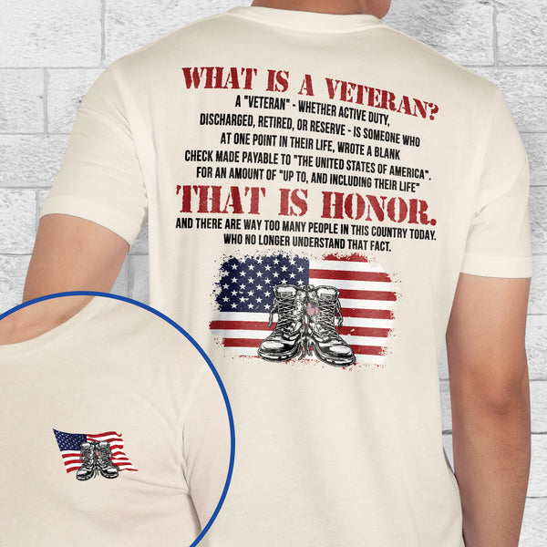 4th of july, U.S. Veteran That Is Honor, Patriotic American Veteran T-Shirt TPT1890TS