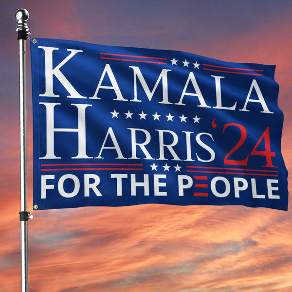 Kamala Harris 2024 For The People Grommet Flag