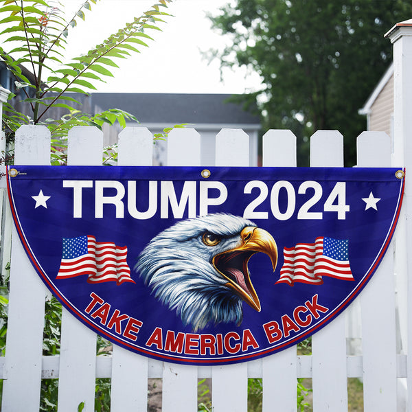 Trump 2024 Take America Back Non-Pleated Fan Flag TQN3206FL
