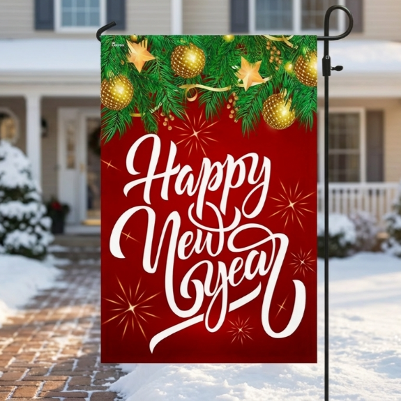 Happy New Year 2026 Flag