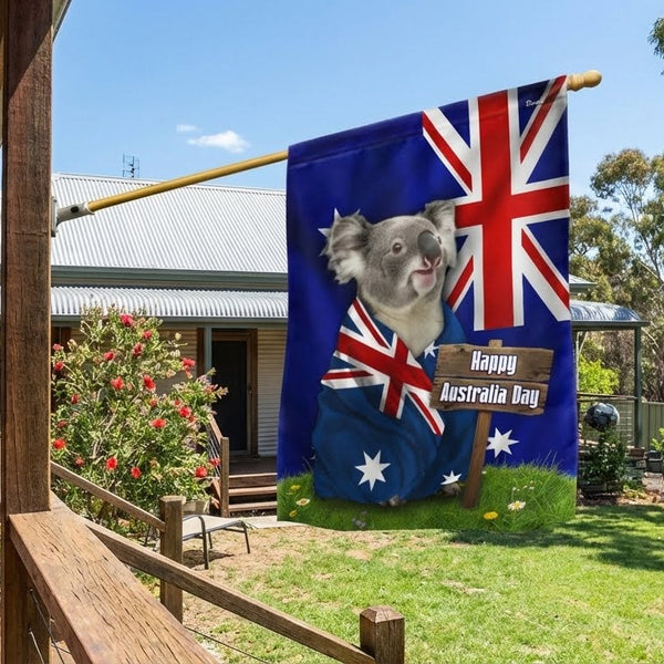Happy Australia Day Flag, Koala Australia January 26th Decoration