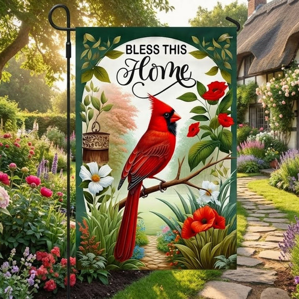 FLAGWIX Cardinal Bless This Home Flag