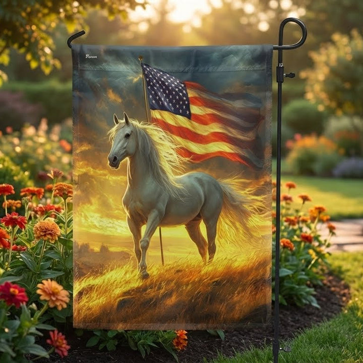 Stallion Grad Flag Patriot Horse Flag – Flagwix