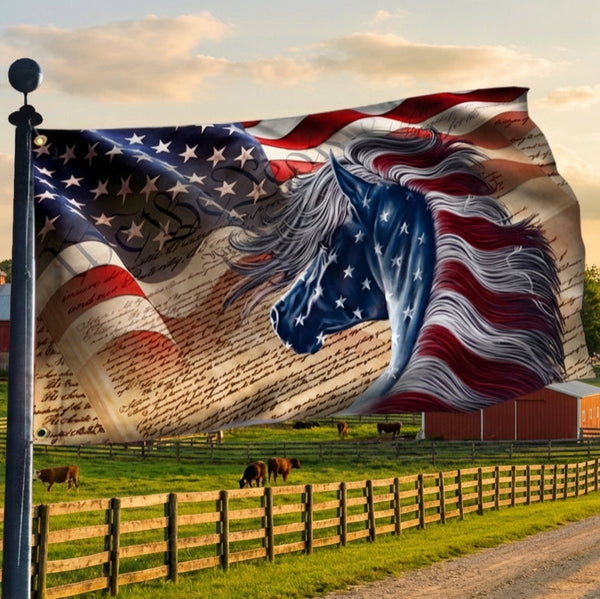 Horse American Flag – Flagwix