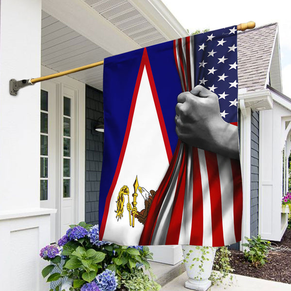 Samoa And American Flag QNN617F