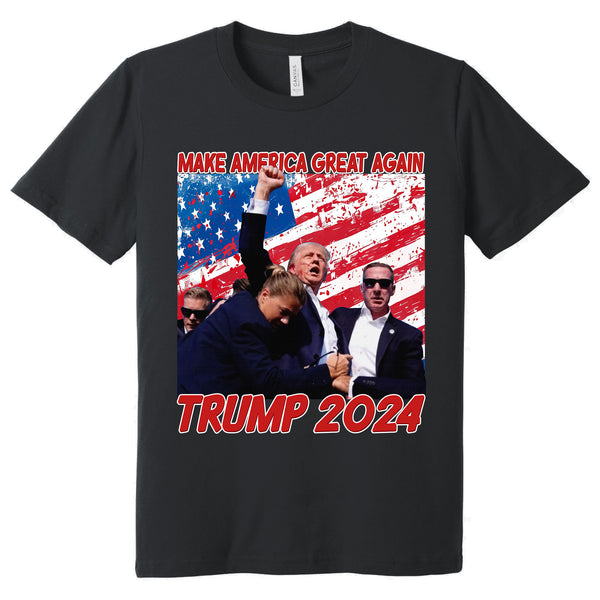 Trump Shooting, Make America Great Again Trump 2024, Survived Shot At Election Rally T-Shirt