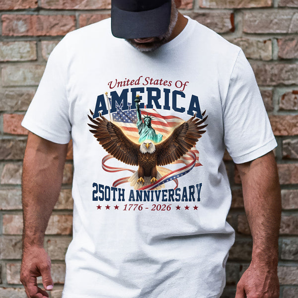 250th Anniversary Patriotic T-Shirt | American Eagle Liberty Tee