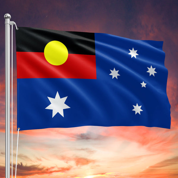 Australia Aboriginal Flag Unity of Nations ANZAC Remembrance Flag
