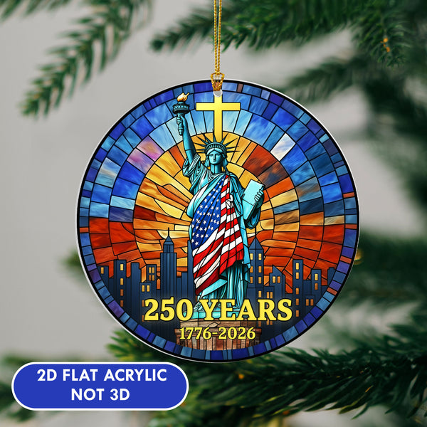 250th Anniversary Patriotic Ornament | Liberty Faith Christmas ornament