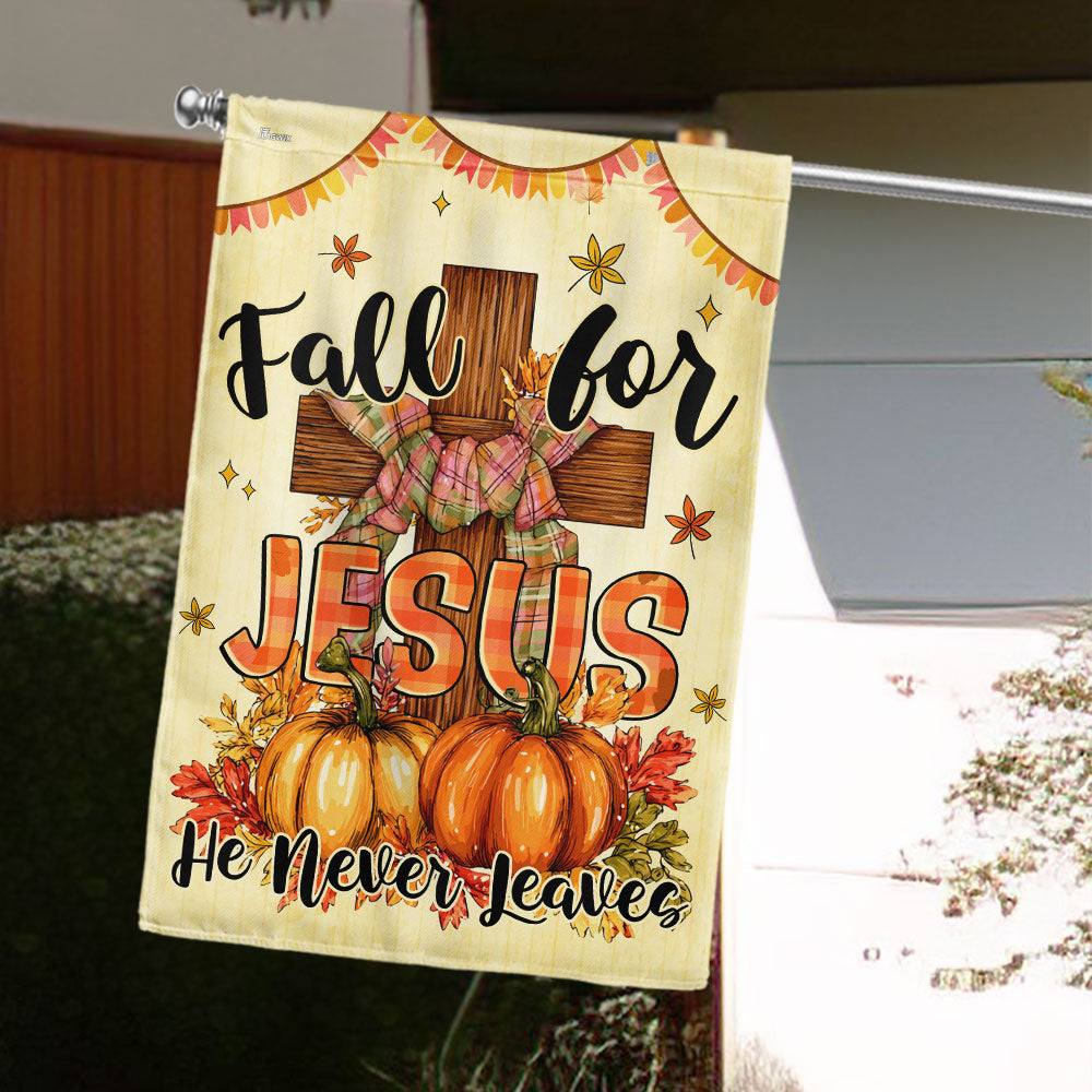 Fall For Jesus Religious Thanksgiving Flag – Flagwix