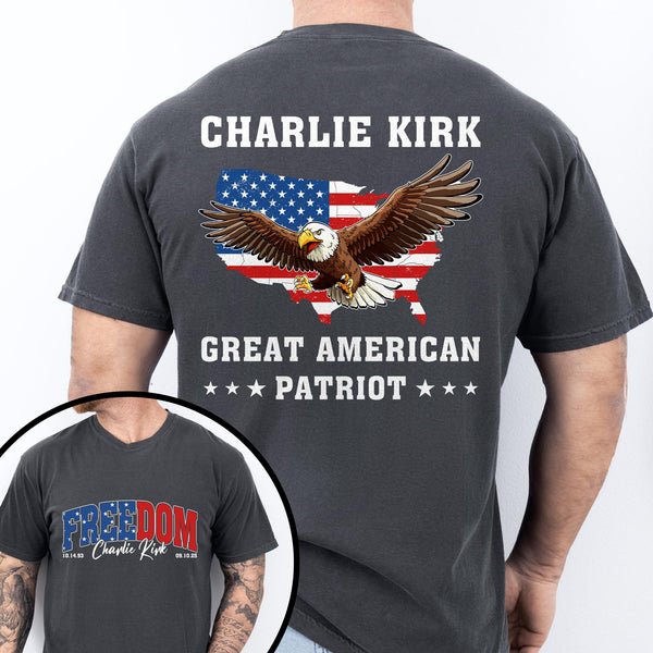 Freedom Charlie Kirk T-shirt - Great American Patriot Tribute Tee