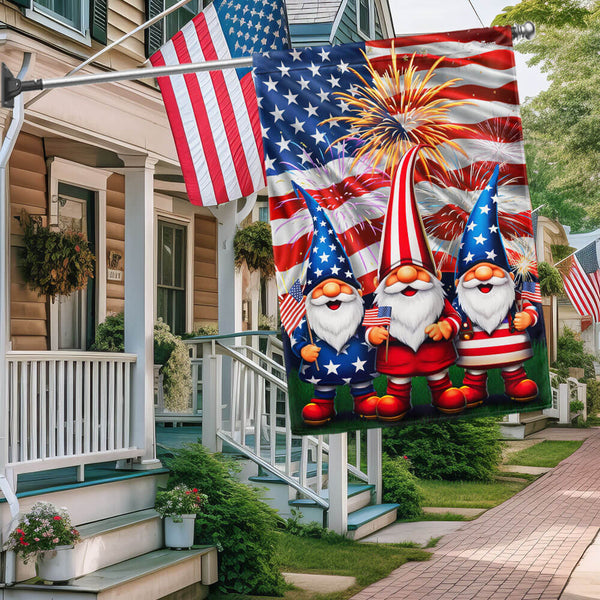 Flagwix American Flag - Patriotic Gnomes 4th of july American Flag MLN3239F