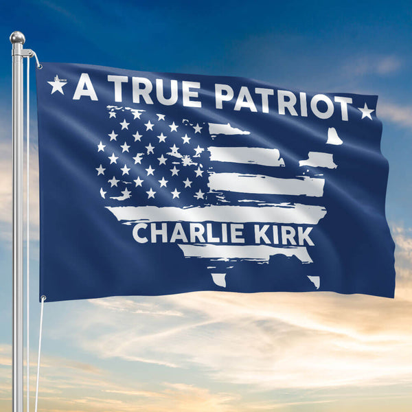 Freedom Charlie Kirk A True Patriot Patriotic US Grommet Flag