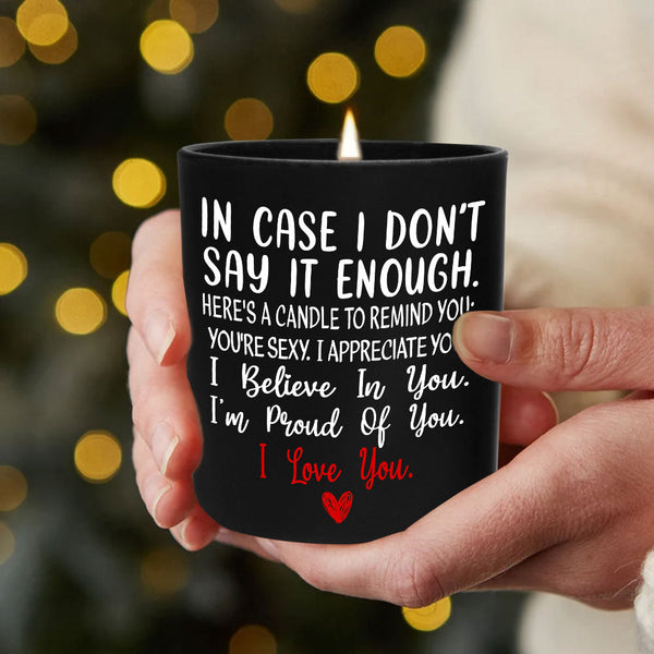 Romantic Couple Gifts Love You Enough Lavender Vanilla 10oz Candle Cup
