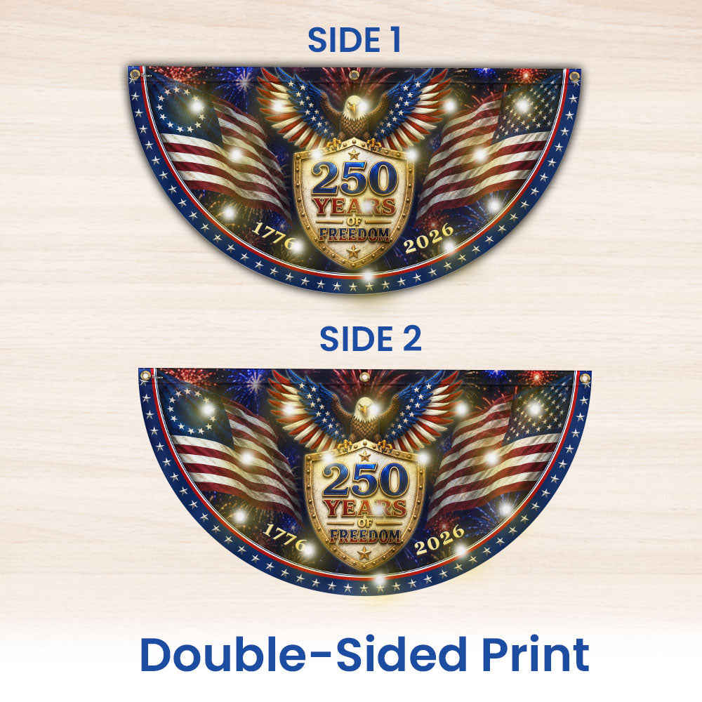 250th birthday patriotic fan flag - Perfect for Celebrations – Flagwix