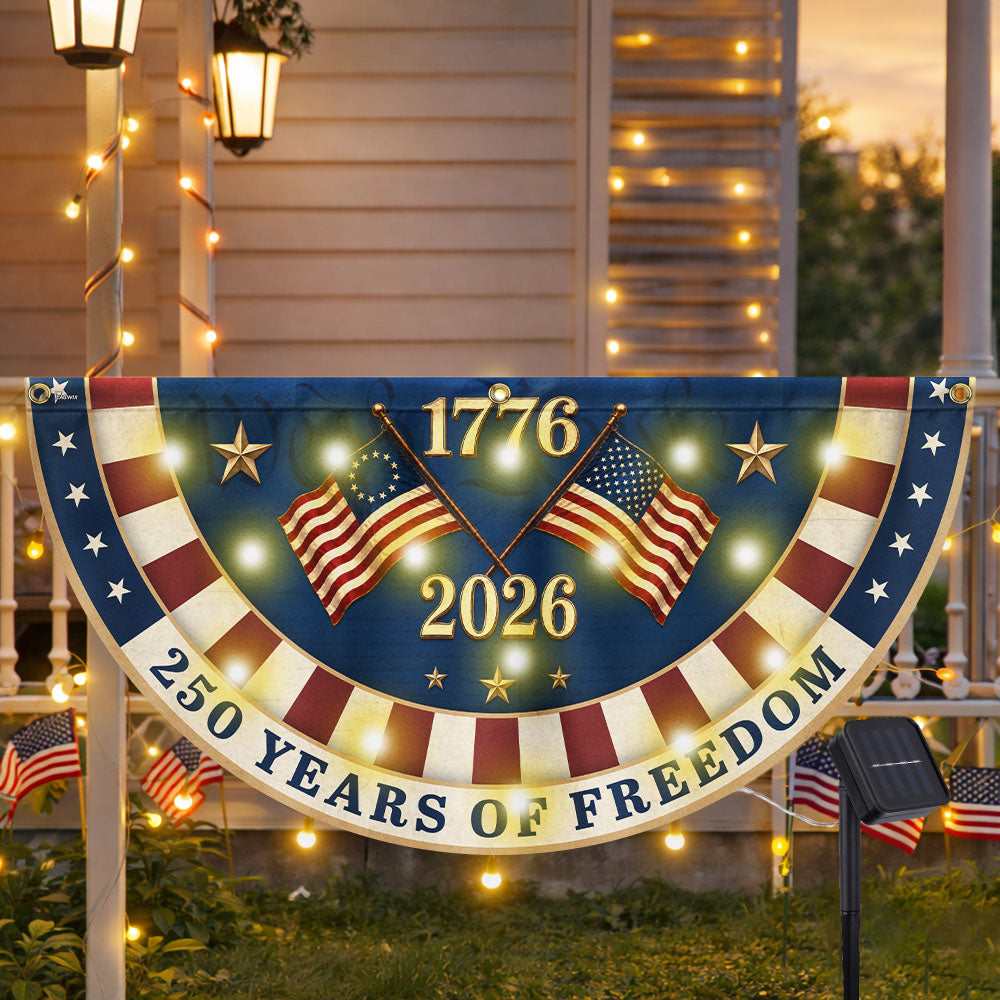 Betsy Ross solar led fan flag - 250 Years of Freedom – Flagwix