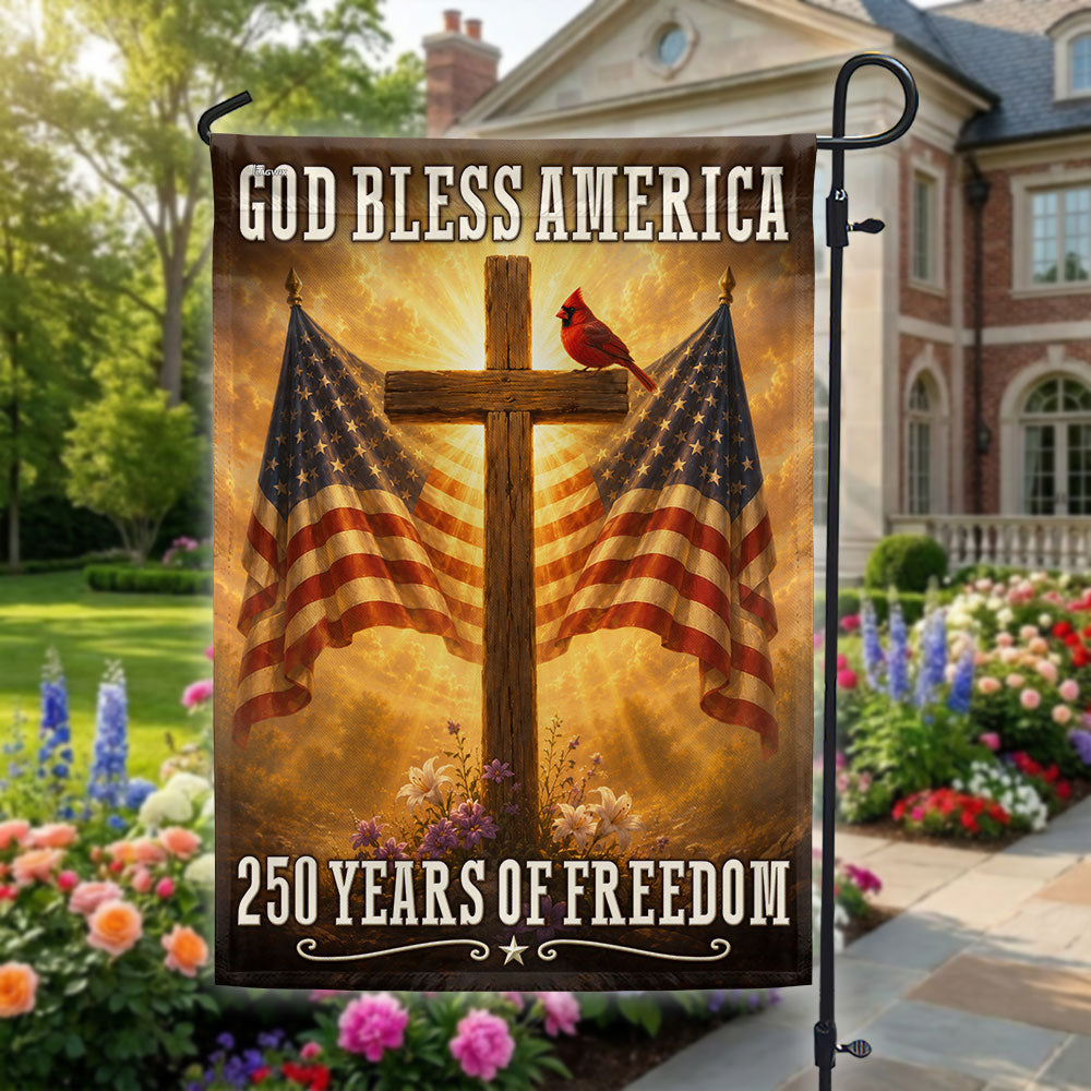 God Bless America flag decoration - 250 Years of Freedom – Flagwix