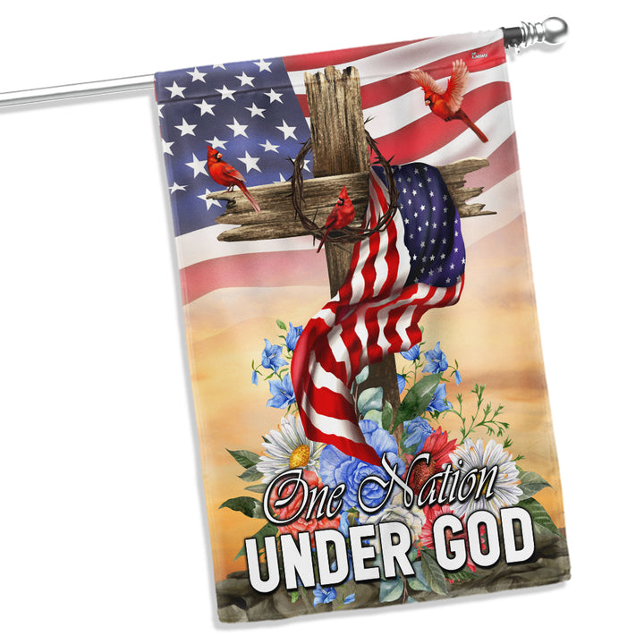 One Nation Under God yard flag