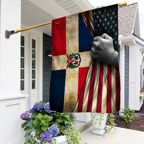 Dominican Republic American US Flag