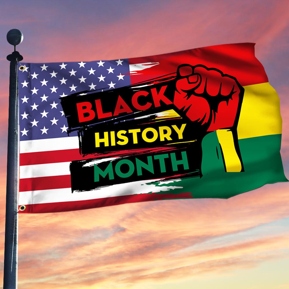 Black History Month. African American Grommet Flag – Flagwix